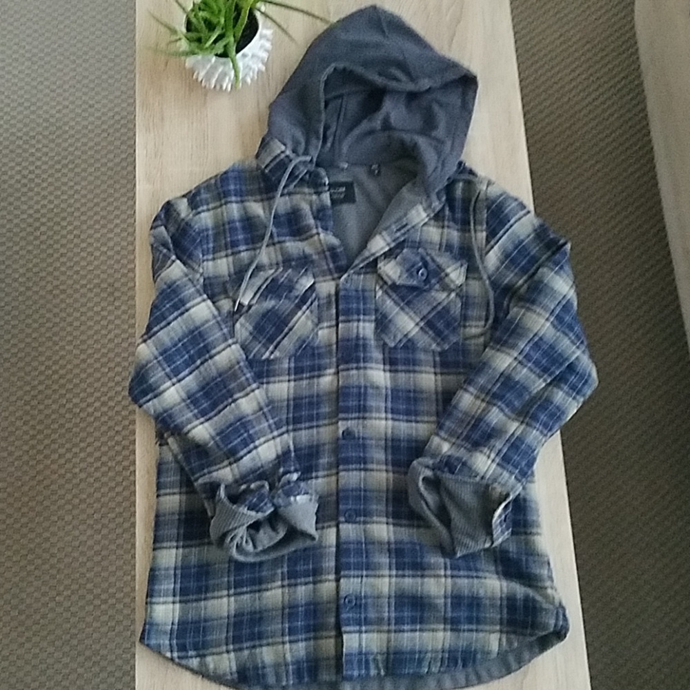 Globe Plaid Lined Hoodie United by Fate